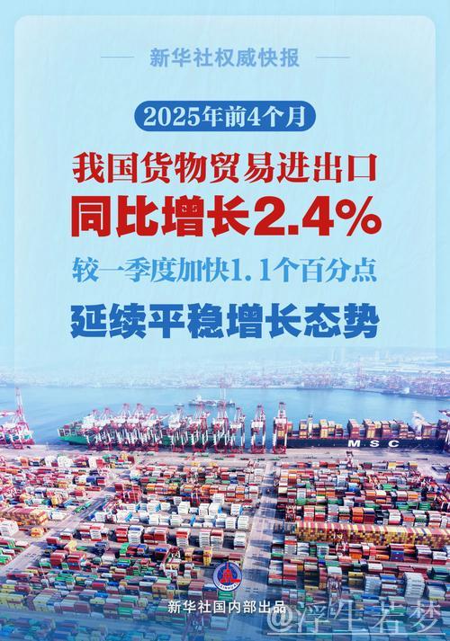 我国外贸在前四个月保持稳定增长